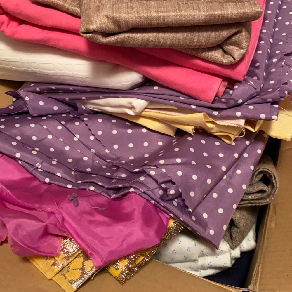 Fabric material remnants MYSTERY BOX up to 5 lbs